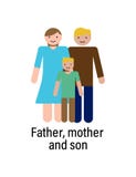 O ícone do pai, da mãe e do filho pode ser usado para a Web, logotipo, app móvel, UI, UX ilustração do vetor O ícone do pai, da mãe e do filho pode ser usado para a Web, logotipo, app móvel, UI, UX ilustração do vetor