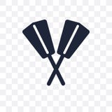 Oars transparent icon. Oars symbol design from Nautical collection. royalty free illustration Oars transparent icon. Oars symbol design from Nautical collection. royalty free illustration
