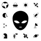 obca ikona Szczegółowy set Astronautyczne ikony Premii ilości graficznego projekta znak Jeden inkasowe ikony dla stron internetow royalty ilustracja obca ikona Szczegółowy set Astronautyczne ikony Premii ilości graficznego projekta znak Jeden inkasowe ikony dla stron internetow royalty ilustracja