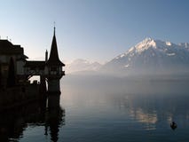 Oberhofen Castle, Switzerland Stock Photos Oberhofen Castle, Switzerland Stock Photos