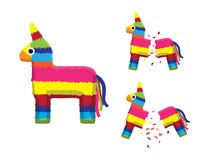 Pink Pinata Horse Breaking Animation Sequence Cartoon Vector Illustration. Object Cartoon EPS10 File Format Pink Pinata Horse Breaking Animation Sequence Cartoon Vector Illustration. Object Cartoon EPS10 File Format