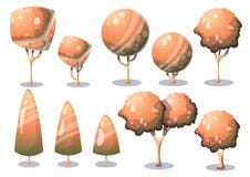 Objet de paysage de nature de vecteur de bande dessinée avec des couches séparées pour des capitaux de concepteur du jeu d'art et illustration stock Objet de paysage de nature de vecteur de bande dessinée avec des couches séparées pour des capitaux de concepteur du jeu d'art et illustration stock