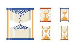 Objeto de la historia del diseño del tiempo del icono de Sandglass en segundo lugar el viejos y minuto planos de la hora del cont Fotos de archivo Objeto de la historia del diseño del tiempo del icono de Sandglass en segundo lugar el viejos y minuto planos de la hora del cont Fotos de archivo
