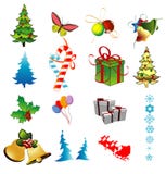 Objetos del vector de la Navidad libre illustration Objetos del vector de la Navidad libre illustration