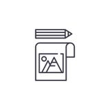 Obrazek ikony nutowy liniowy pojęcie Obrazek notatki linii wektoru znak, symbol, ilustracja ilustracji Obrazek ikony nutowy liniowy pojęcie Obrazek notatki linii wektoru znak, symbol, ilustracja ilustracji