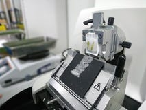 Obrotowa Microtome sekcja zdjęcie stock Obrotowa Microtome sekcja zdjęcie stock