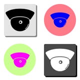 Observation camera. flat vector icon stock illustration Observation camera. flat vector icon stock illustration