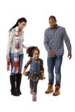 Observation courante de parents de petite fille Afro photos stock Observation courante de parents de petite fille Afro photos stock