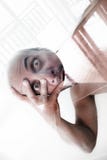 Obsługuje trzymać jego głowę w jego ręce, zmęczonej złożonością życie out, ciężka głowa, oparzenie out fotografia royalty free Obsługuje trzymać jego głowę w jego ręce, zmęczonej złożonością życie out, ciężka głowa, oparzenie out fotografia royalty free