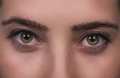 Occhi verdi di bella ragazza immagine stock Occhi verdi di bella ragazza immagine stock