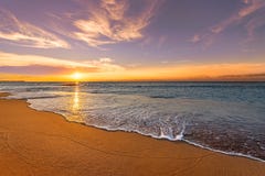 Ocean beach sunrise.