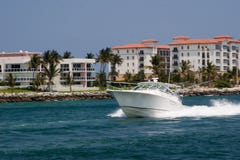 Ocean Bound Fishing Yacht Royalty Free Stock Photo Ocean Bound Fishing Yacht Royalty Free Stock Photo
