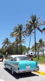 Ocean drive meets cuban classic car royalty free stock photo Ocean drive meets cuban classic car royalty free stock photo