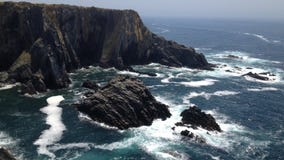 Ocean Waves Crashing Against Rocky Outcrops Stock Photos Ocean Waves Crashing Against Rocky Outcrops Stock Photos