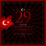 29 October, Republic Day Turkey celebration card. Vector Illustration 29 October, Republic Day Turkey celebration card. Vector Illustration