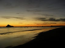 Point Saint George Sunset royalty free stock photos Point Saint George Sunset royalty free stock photos