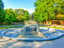 Odessa, de Oekraïne - Jily 09, 2017: Monument aan Holocaust, die in Odessa was royalty-vrije stock fotografie Odessa, de Oekraïne - Jily 09, 2017: Monument aan Holocaust, die in Odessa was royalty-vrije stock fotografie