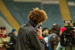 Odessa, Ukraine - December 8, 2016: An open for press training s stock photo Odessa, Ukraine - December 8, 2016: An open for press training s stock photo