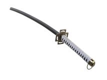 Odizolowywający na biel Katana kordzik Zdjęcia Stock Odizolowywający na biel Katana kordzik Zdjęcia Stock