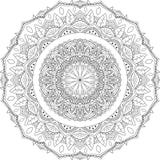 odosobniony kwiecisty mandala wektor ilustracji odosobniony kwiecisty mandala wektor ilustracji