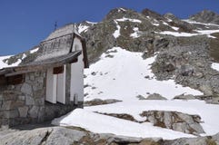 Oetztal Valley With Chapel, Austria Royalty Free Stock Photos Oetztal Valley With Chapel, Austria Royalty Free Stock Photos