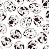 Oeufs de caille sur le fond blanc Dirigez la configuration sans joint illustration libre de droits Oeufs de caille sur le fond blanc Dirigez la configuration sans joint illustration libre de droits