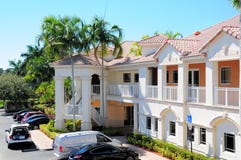 Office building and parking lot, Florida Stock Image Office building and parking lot, Florida Stock Image