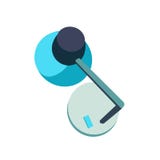Office table lamp icon. Flat illustration of office table lamp vector icon vector illustration Office table lamp icon. Flat illustration of office table lamp vector icon vector illustration