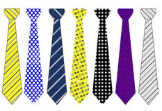 Official tie collection stock illustration Official tie collection stock illustration