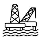 Offshore Jack Up Oil Rig. Gas Sea Rig Platform stock illustration Offshore Jack Up Oil Rig. Gas Sea Rig Platform stock illustration