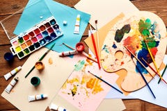 Oggetti della pittura immagine stock libera da diritti Oggetti della pittura immagine stock libera da diritti