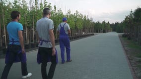 Ogrodniczki chodzą w ogródzie zbiory wideo Ogrodniczki chodzą w ogródzie zbiory wideo
