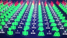 Ogólnospołeczna sieć związku animacja 4K royalty ilustracja Ogólnospołeczna sieć związku animacja 4K royalty ilustracja