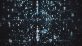 Ogólnospołeczni sieć związku chciwości ludzie Duży dane pojęcie, powódź ludzie łączy na internecie, 3d renderingu rnodes ilustracja wektor Ogólnospołeczni sieć związku chciwości ludzie Duży dane pojęcie, powódź ludzie łączy na internecie, 3d renderingu rnodes ilustracja wektor