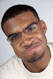 Oh shoot!. Facial expression looking as if something wrong just happended stock image Oh shoot!. Facial expression looking as if something wrong just happended stock image
