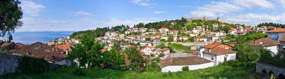 Ohrid-Stadt in Mazedonien Lizenzfreie Stockfotos Ohrid-Stadt in Mazedonien Lizenzfreie Stockfotos
