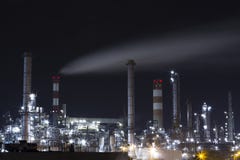 OIL INDUSTRY REFINERY PETROL FACTORY IN NIGHT LIGHT. VIENNA AUSTRIA stock photos OIL INDUSTRY REFINERY PETROL FACTORY IN NIGHT LIGHT. VIENNA AUSTRIA stock photos