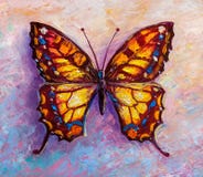 Abstract painting butterfly