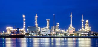 Oil refinery Royalty Free Stock Image