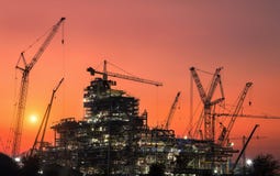 Oil refinery construction stock photography Oil refinery construction stock photography