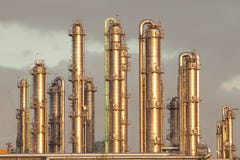 Oil Refinery Industry Distillation Pipelines Royalty Free Stock Image Oil Refinery Industry Distillation Pipelines Royalty Free Stock Image