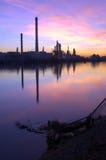 Oil Refinery Sunset Royalty Free Stock Photography Oil Refinery Sunset Royalty Free Stock Photography