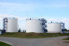 Oil Tanks Stock Images