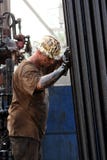 Oil Worker Taking A Break