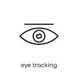 Ojo que sigue el icono stock de ilustración Ojo que sigue el icono stock de ilustración