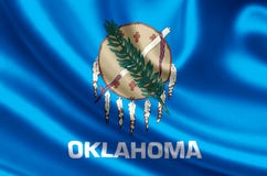 Oklahoma-Flaggenillustration stock abbildung Oklahoma-Flaggenillustration stock abbildung