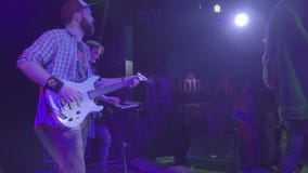 Oktober 7, 2016, Ryssland, Moskva, muller för rockband för konsertmusik ond Oktober 7, 2016, Ryssland, Moskva, muller för rockband för konsertmusik ond