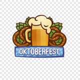 Oktoberfest festival logo, cartoon style royalty free illustration Oktoberfest festival logo, cartoon style royalty free illustration