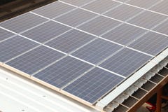 olar panel at roof stock image olar panel at roof stock image