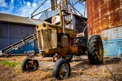 Old abandoned tractor royalty free stock photos Old abandoned tractor royalty free stock photos